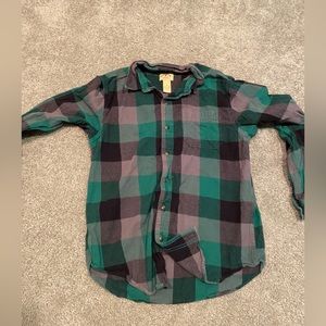 Blue mountain flannel button down